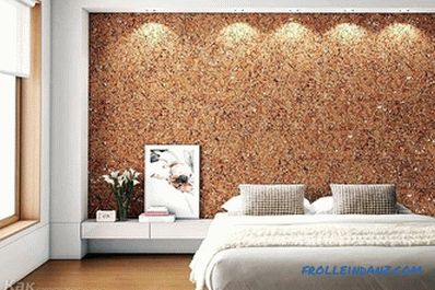 How to glue cork wallpaper on the wall