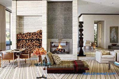 Living room design with fireplace - 47 interiors and photo ideas