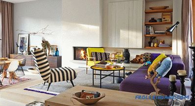 Scandinavian style living room interior