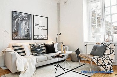 Scandinavian style living room interior