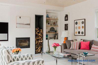 Scandinavian style living room interior