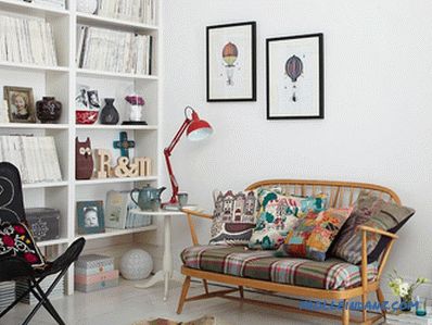 Scandinavian style living room interior