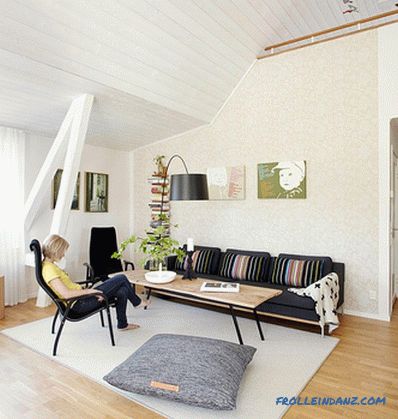 Scandinavian style living room interior