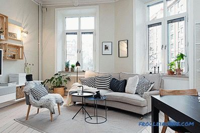 Scandinavian style living room interior