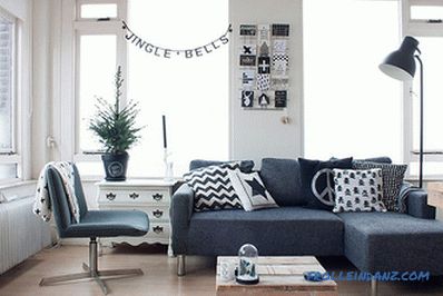 Scandinavian style living room interior