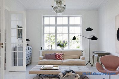 Scandinavian style living room interior