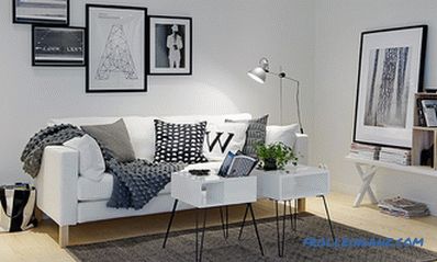 Scandinavian style living room interior