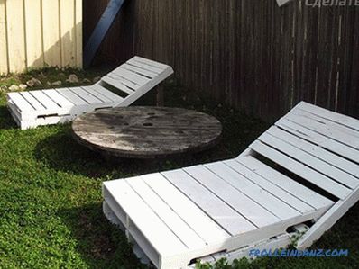 Garden furniture with their own hands from wood, pallets + photos, drawings, diagrams