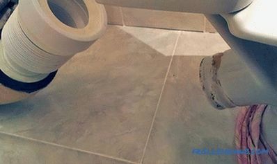 How to install the corrugation on the toilet