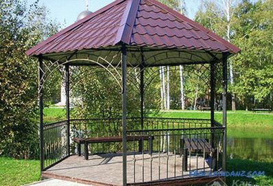 Hex gazebo with his own hands - how to make a hex gazebo + photos, schemes