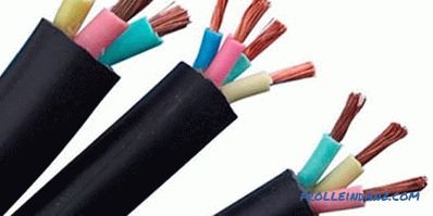 Types of cables and wires - their purpose and characteristics