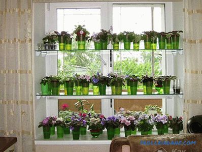 Shelves for flowers do it yourself from wood, chipboard