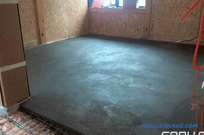 Semi-dry floor screed - the pros and cons of the arrangement