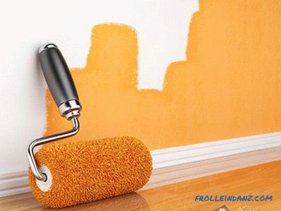 How to paint the walls and ceiling roller + photo, video