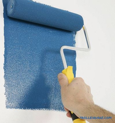 How to paint the walls and ceiling roller + photo, video