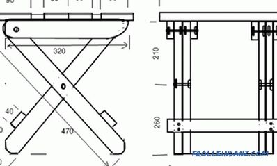 Foldable stool do-it-yourself: how to make?