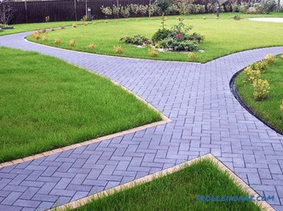 Arrangement of garden paths - varieties, features and installation