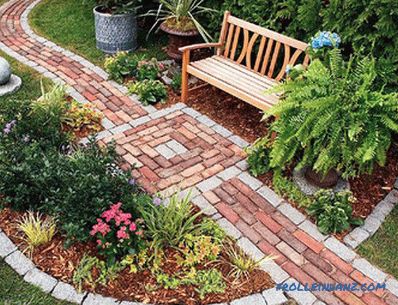 Arrangement of garden paths - varieties, features and installation