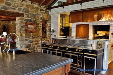 Stone in the interior of the kitchen - the idea of ​​finishing the kitchen with decorative stone