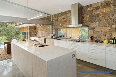 Stone in the interior of the kitchen - the idea of ​​finishing the kitchen with decorative stone