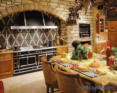 Stone in the interior of the kitchen - the idea of ​​finishing the kitchen with decorative stone