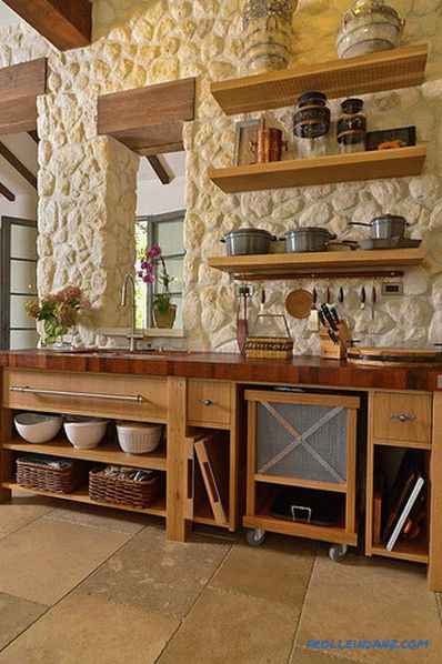 Stone in the interior of the kitchen - the idea of ​​finishing the kitchen with decorative stone