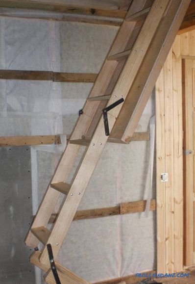 Attic stairs with their own hands - a ladder to the attic