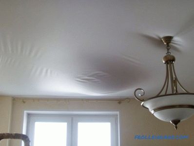 Stretch ceilings pros and cons of various types and designs