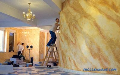 Decorative plaster in the interior - the rules of selection and photo ideas
