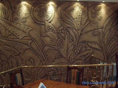 Decorative plaster in the interior - the rules of selection and photo ideas