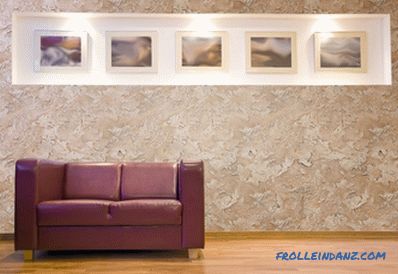 Decorative plaster in the interior - the rules of selection and photo ideas