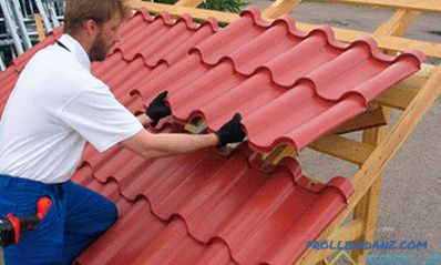 Types of metal roofing, depending on the base, profile and polymer coating + Photo