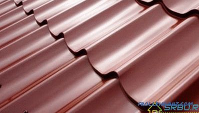 Types of metal roofing, depending on the base, profile and polymer coating + Photo