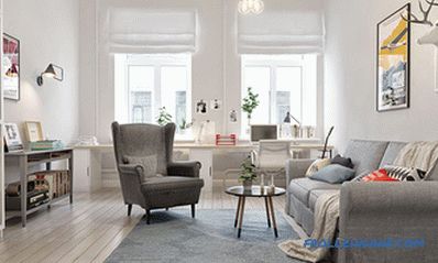 Scandinavian style in the interior of the apartment