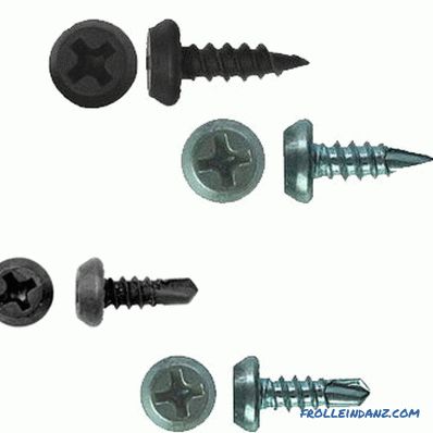 Types of profiles for drywall and their sizes. Types of components and fasteners