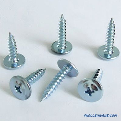 Types of profiles for drywall and their sizes. Types of components and fasteners