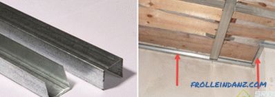 Types of profiles for drywall and their sizes. Types of components and fasteners