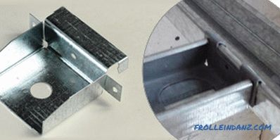 Types of profiles for drywall and their sizes. Types of components and fasteners