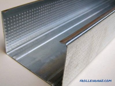 Types of profiles for drywall and their sizes. Types of components and fasteners