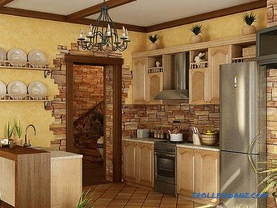 The design of the walls in the kitchen - in detail about the design of the kitchen wall + photo