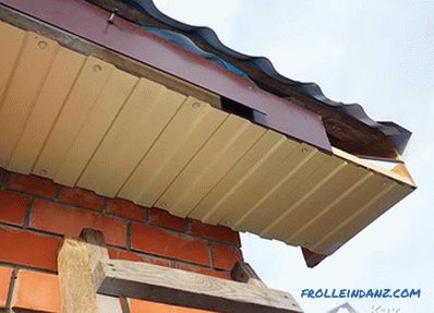 Filing of overhangs of the roof - instructions for filing overhangs