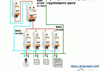 How to connect the RCD - wiring diagram