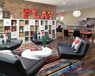 Brick in the living room interior - 100 decorating ideas and photos