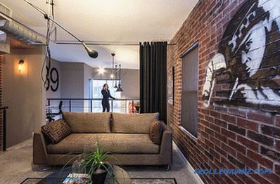 Brick in the living room interior - 100 decorating ideas and photos