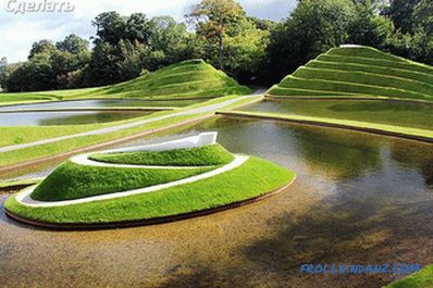 Geoplastic in landscape design - the manufacture of artificial hills (+ photos)