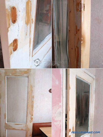 Restoration of old doors with their own hands