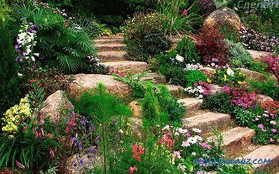 Do-it-yourself garden staircase - arrangement of uneven area + drawings