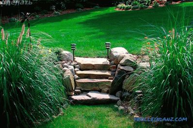 Do-it-yourself garden staircase - arrangement of uneven area + drawings