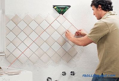 How to lay the apron of the tiles in the kitchen