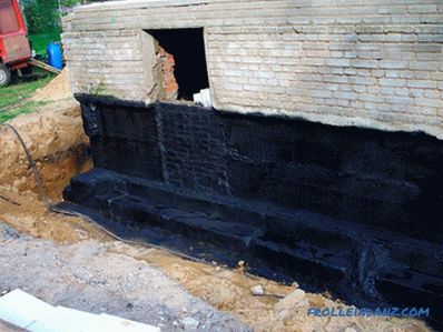 Waterproofing the foundation with their own hands - how to do it